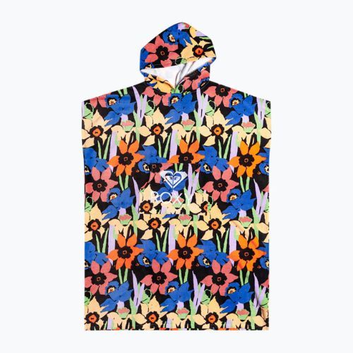Women's ponchos ROXY Stay Magical Printed 2021 anthracite flower jammin