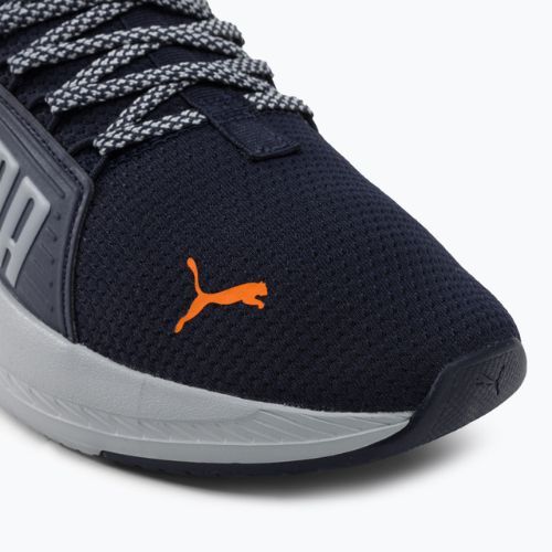 PUMA Softride Premier Slip-On men's running shoes navy/platinum gray/ultra orange
