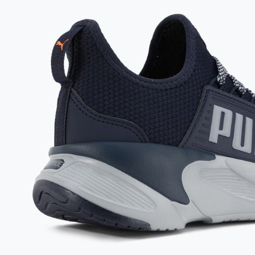 PUMA Softride Premier Slip-On men's running shoes navy/platinum gray/ultra orange