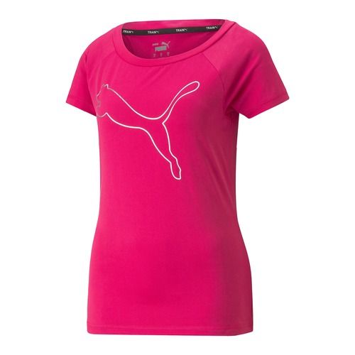 Women's training T-shirt PUMA Train Favorite Jersey Cat pink 522420 64