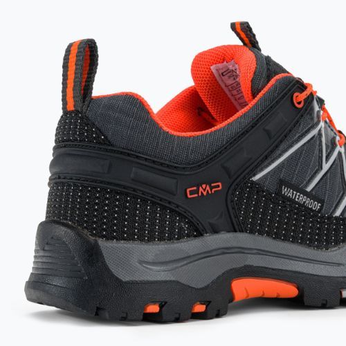 CMP children's trekking boots Rigel Low Wp antracite/flash orange