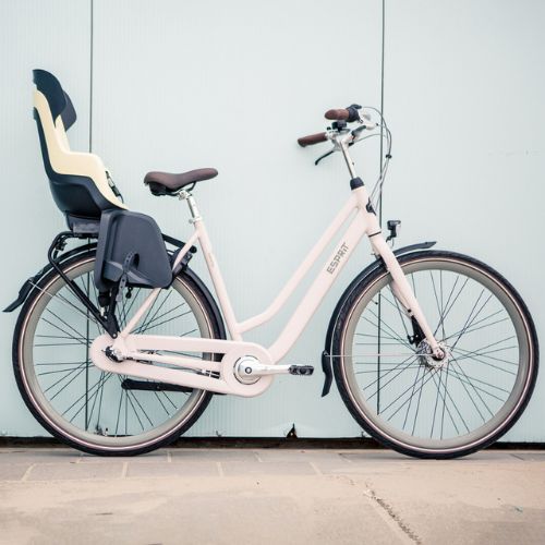 Rear bike seat for bike rack bobike Go beige-grey 8012300001