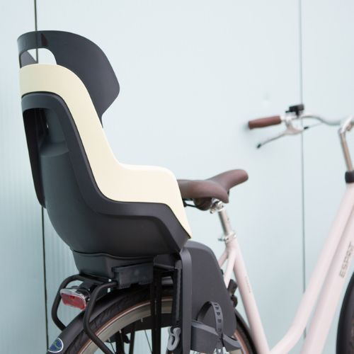 Rear bike seat for bike rack bobike Go beige-grey 8012300001