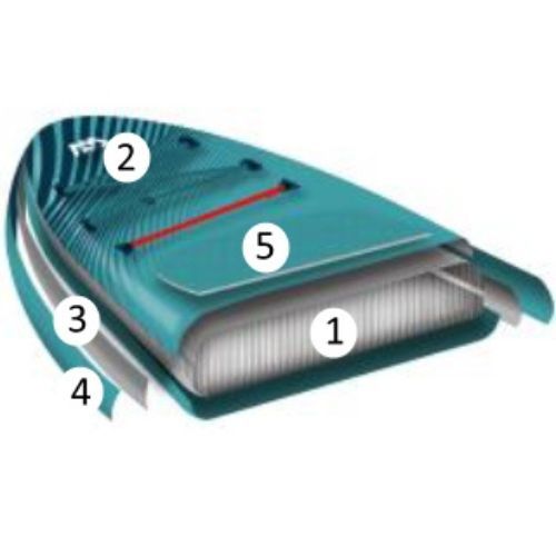 Aqua Marina Vibrant Youth 8'0" yellow SUP board BT-19VIP