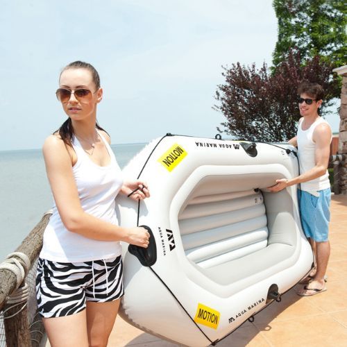 Aqua Marina Motion Sports Boat 2-person pontoon with motor T-18 grey BT-88821