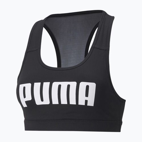 PUMA Mid Impact 4Keeps Graphic PM fitness bra black and white 520306 91