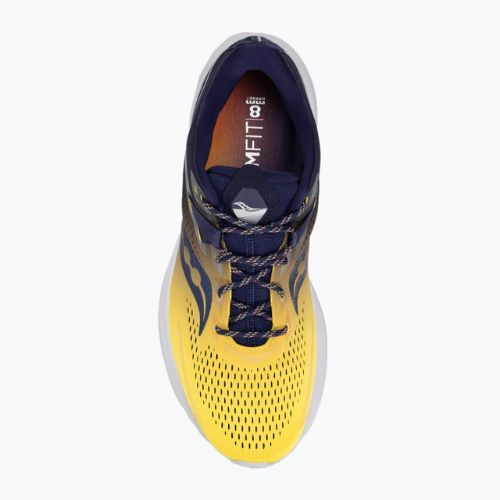 Saucony Ride 15 men's running shoes navy blue and yellow S20729-65