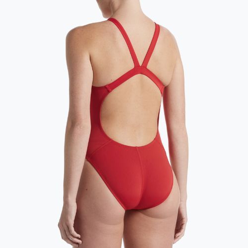Nike Hydrastrong Solid Fastback women's one-piece swimsuit red NESSA001-614