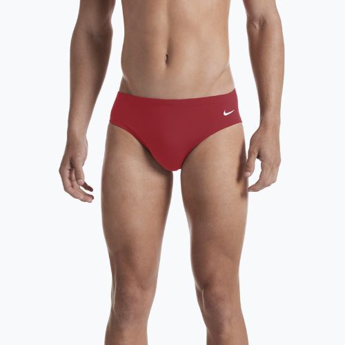 Men's Nike Hydrastrong Solid Brief swim briefs red NESSA004-614