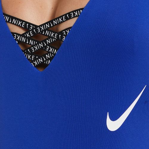 Nike Sneakerkini U-Back women's one-piece swimsuit blue NESSC254-418