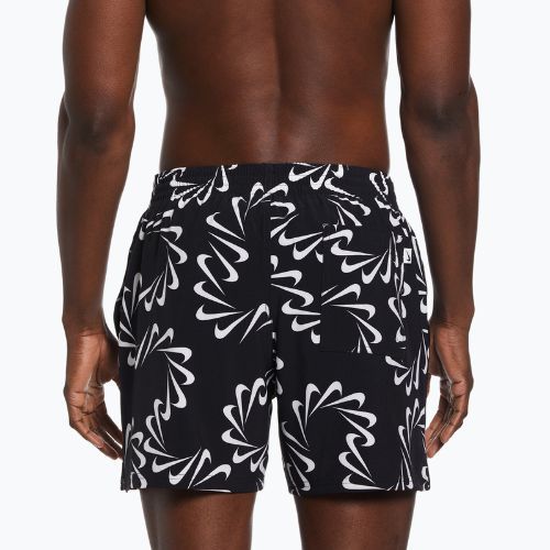Men's Nike Swoosh Line 5" Volley shorts black NESSD509-001