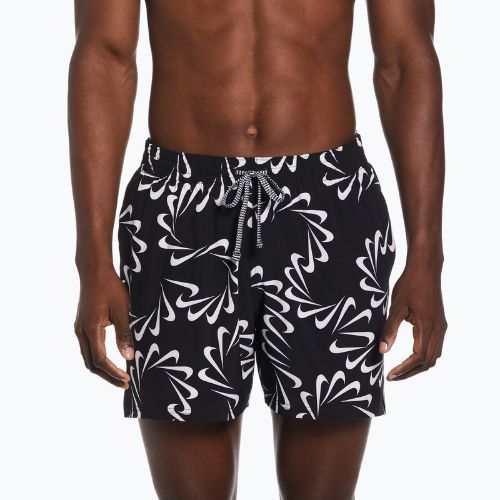Men's Nike Swoosh Line 5" Volley shorts black NESSD509-001