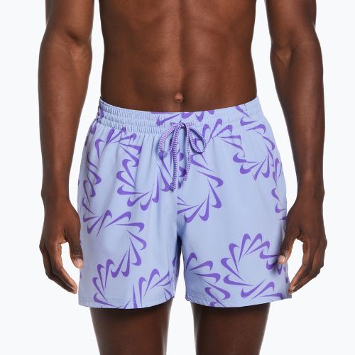 Men's Nike Swoosh Line 5" Volley shorts purple NESSD509-451