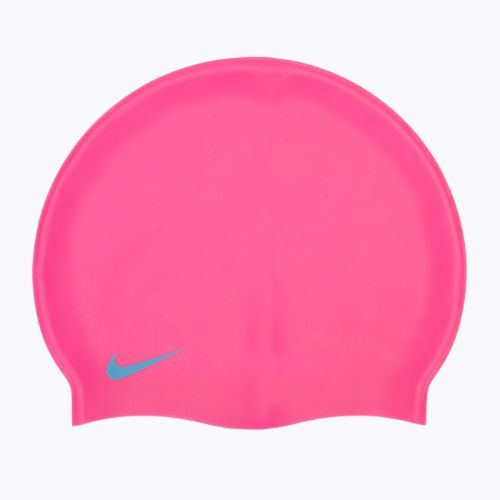 Nike Solid Silicone children's swimming cap pink TESS0106-670