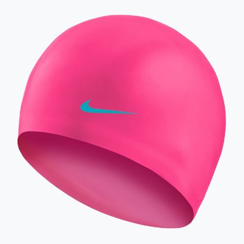 Nike Solid Silicone children's swimming cap pink TESS0106-670