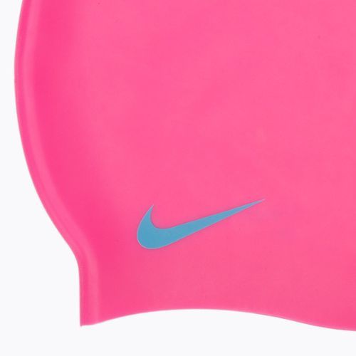 Nike Solid Silicone children's swimming cap pink TESS0106-670