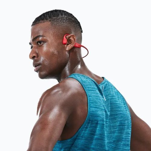 Shokz OpenRun wireless headphones red S803RD