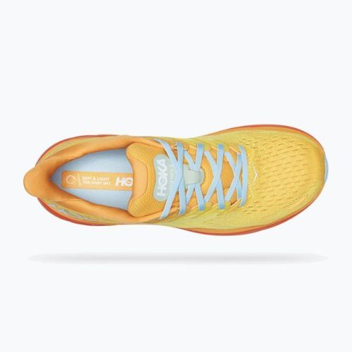 HOKA men's running shoes Clifton 8 yellow 1119393-RYMZ