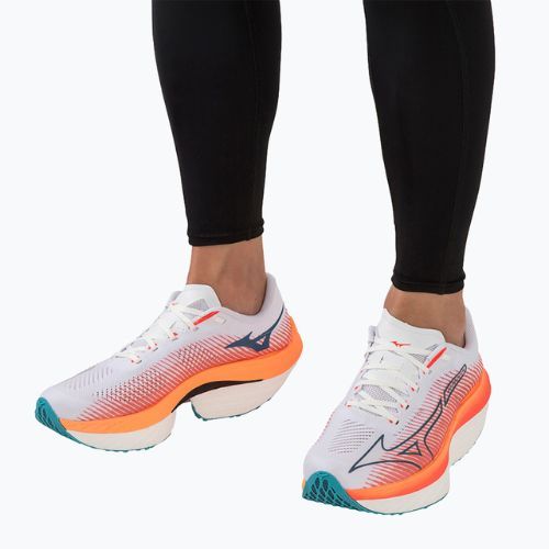 Mizuno Wave Rebellion Pro white-orange running shoe J1GC231701