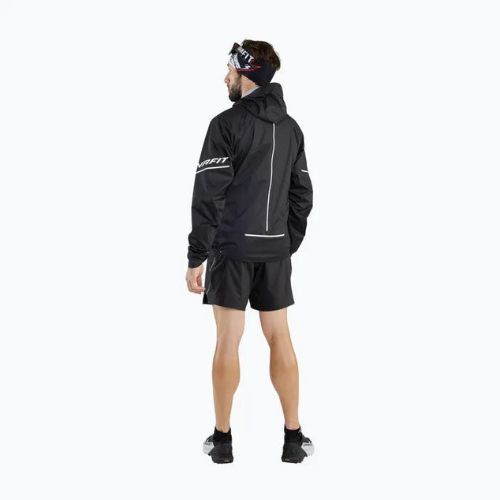 Men's DYNAFIT Ultra 3L running jacket black and white 08-0000071754