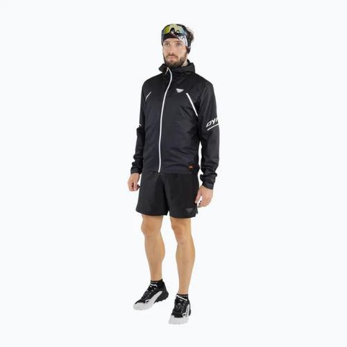 Men's DYNAFIT Ultra 3L running jacket black and white 08-0000071754