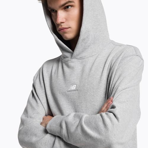 Men's training sweatshirt New Balance Athletics Remastered Graphic French Terry grey MT31502AG