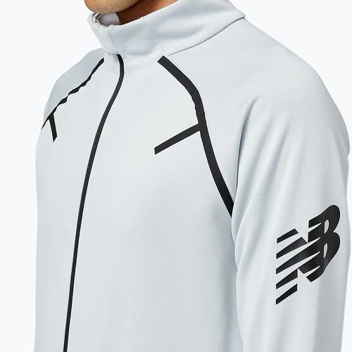 Men's New Balance Tenacity Football Training Track sweatshirt white MJ23090LAN