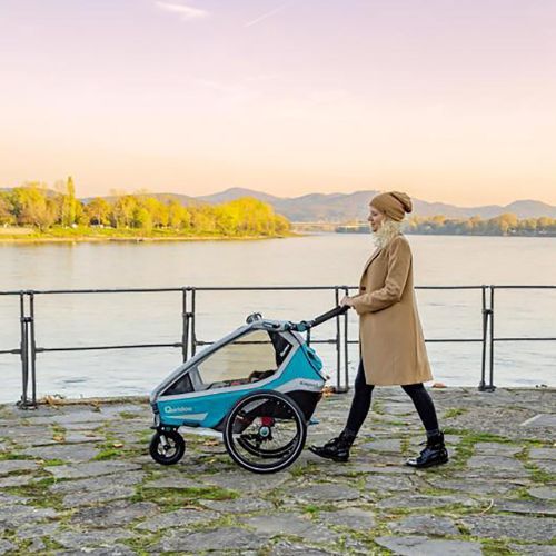Qeridoo Kidgoo 1 Sport unicycle trailer blue Q8S-20-P