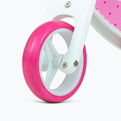 Milly Mally Jake cross-country bicycle pink and white 2595