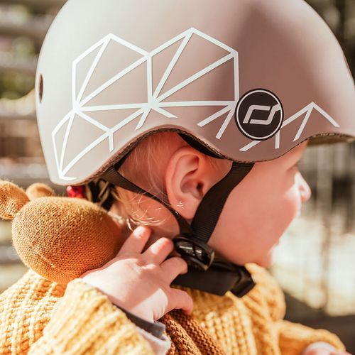 Scoot & Ride Helmet XXS-S brown lines
