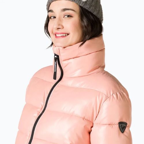 Women's Rossignol Shiny Bomber down jacket pastel pink