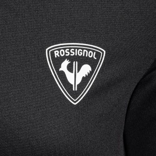 Rossignol Boy 1/2 Zip Warm Stretch children's ski sweatshirt black
