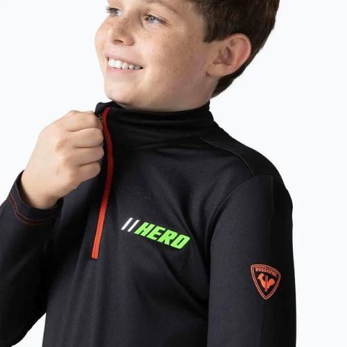 Rossignol Hero Warm Stretch children's ski sweatshirt black