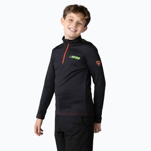 Rossignol Hero Warm Stretch children's ski sweatshirt black