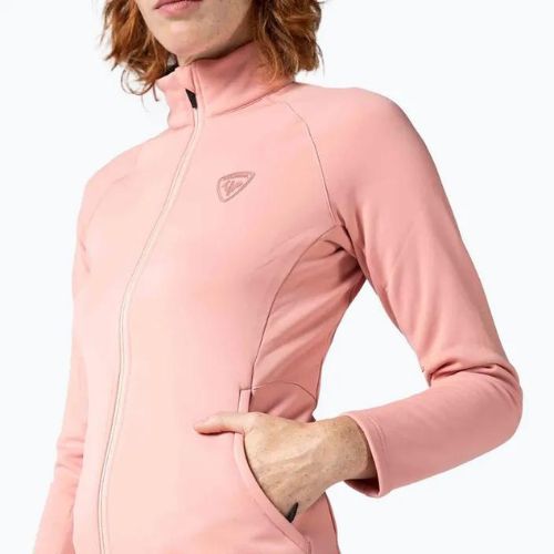 Women's Rossignol Classique Clim ski sweatshirt cooper pink