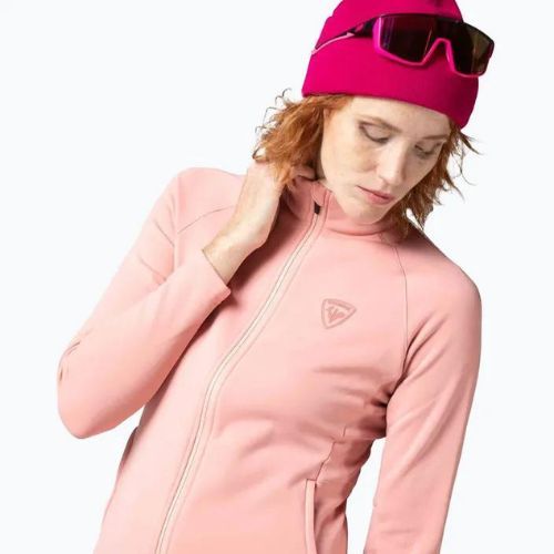 Women's Rossignol Classique Clim ski sweatshirt cooper pink