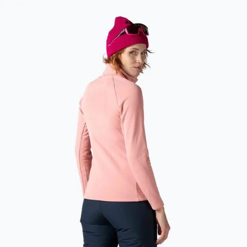 Women's Rossignol Classique Clim ski sweatshirt cooper pink