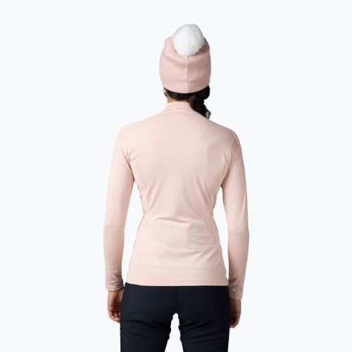 Women's Rossignol Classique 1/2 Zip powder pink thermal sweatshirt