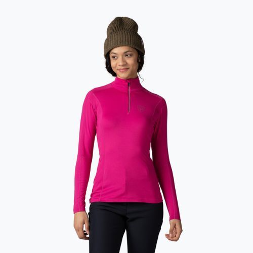 Women's thermal active sweatshirt Rossignol Classique 1/2 Zip orchid pink