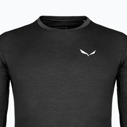 Men's trekking shirt Salewa Puez Melange Dry black out melange