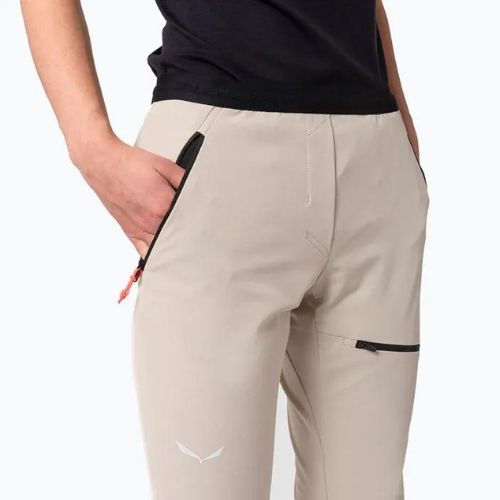 Salewa women's softshell trousers Sella DST Lights oatmeal
