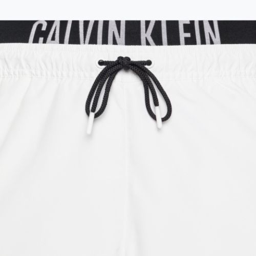 Men's Calvin Klein Medium Double Waistband Swim Shorts white