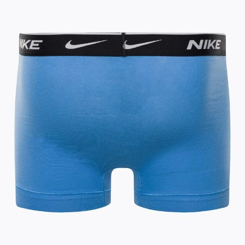 Men's boxer shorts Nike Everyday Cotton Stretch Trunk 3Pk UB1 swoosh print/grey/uni blue