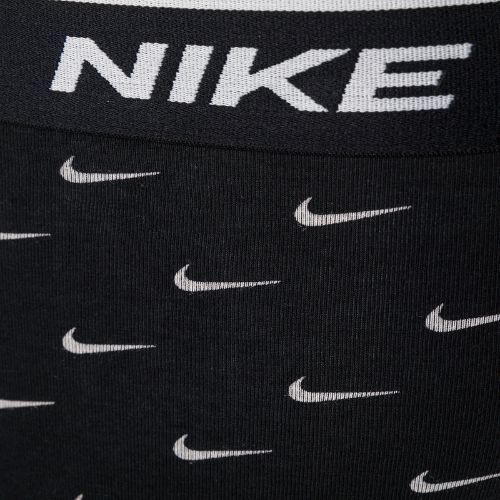 Men's boxer shorts Nike Everyday Cotton Stretch Trunk 3Pk UB1 swoosh print/grey/uni blue