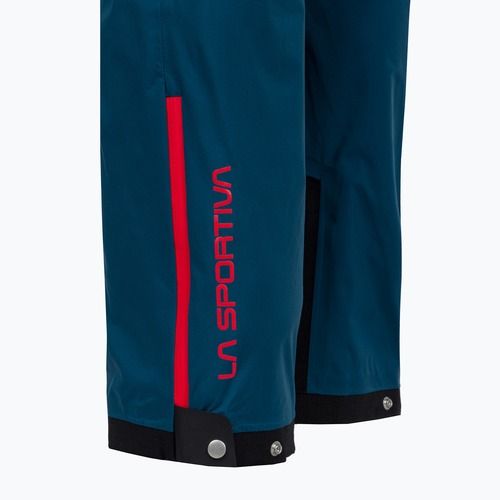 Women's La Sportiva Crizzle EVO Shell storm blue/cherry tomato hiking trousers with membrane