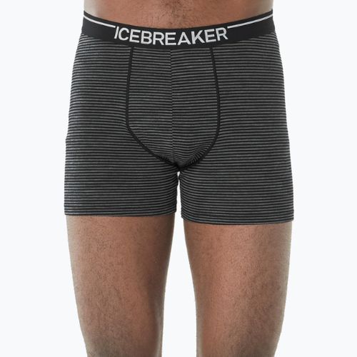 Men's thermal boxer shorts icebreaker Anatomica gritstone hthr