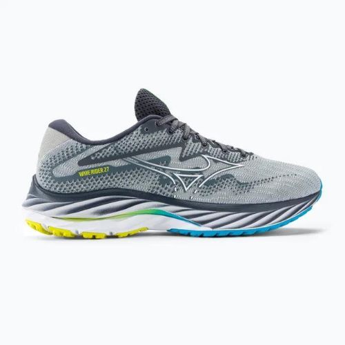 Men's running shoes Mizuno Wave Rider 27 pearl blue/white/bolt2neon