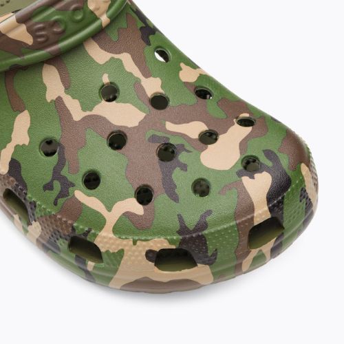 Crocs Classic Printed Camo Clog army green/multi flip-flops