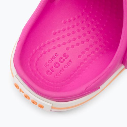 Crocs Kids Crocband Clog electric pink/cantaloupe flip-flops