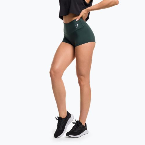 Women's training shorts Gymshark Training Quad obsidian green